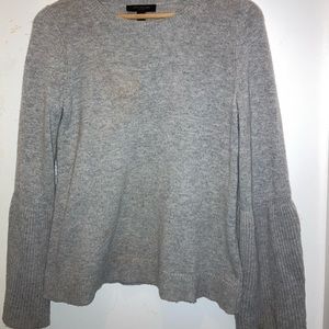 Ann Taylor | Grey Sweater with Bell Sleeves | S